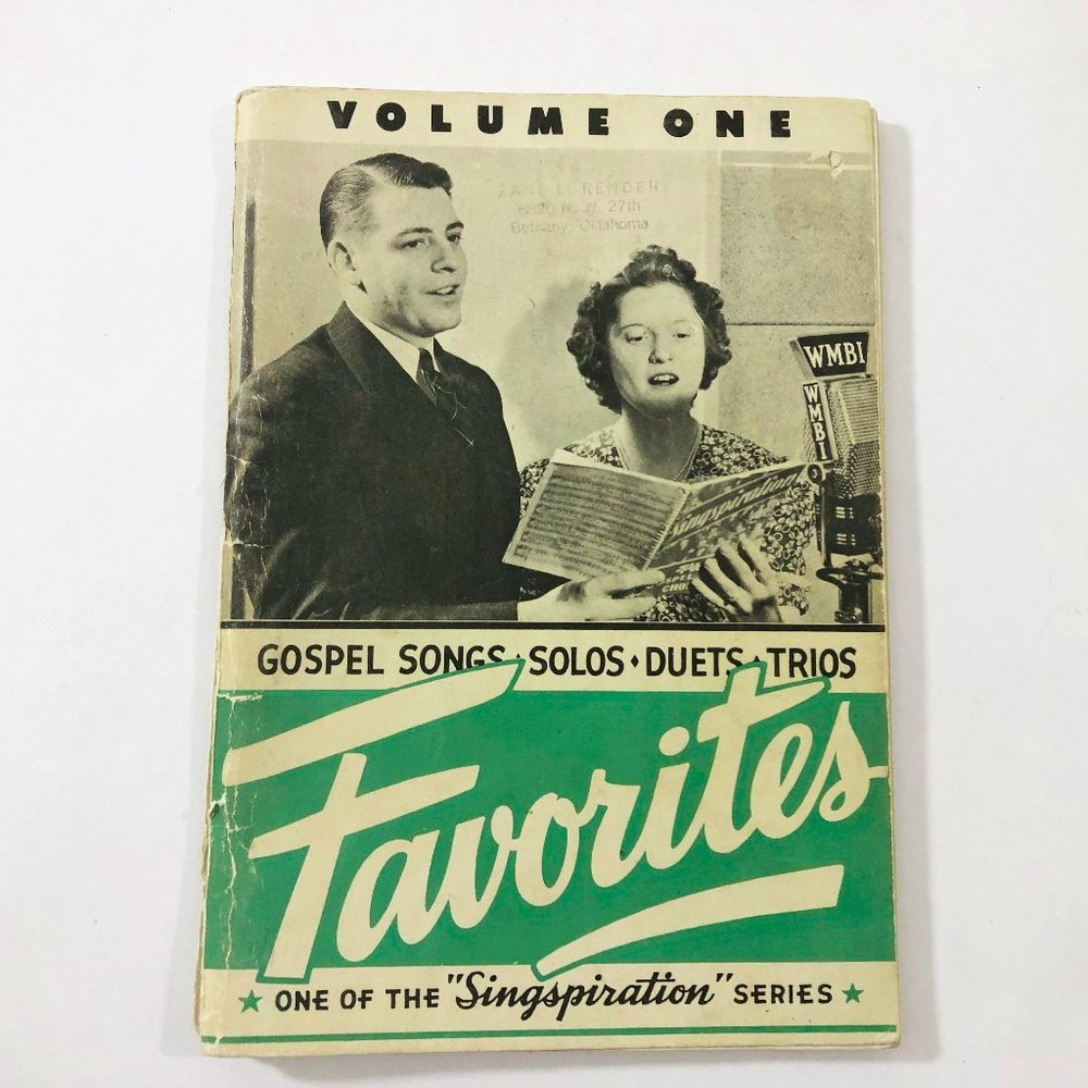 Singspiration Gospel Favorites Vol 1 Songbook 1943 Smith Solo Duet Trio Group